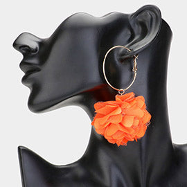 Fabric Dangle Earrings