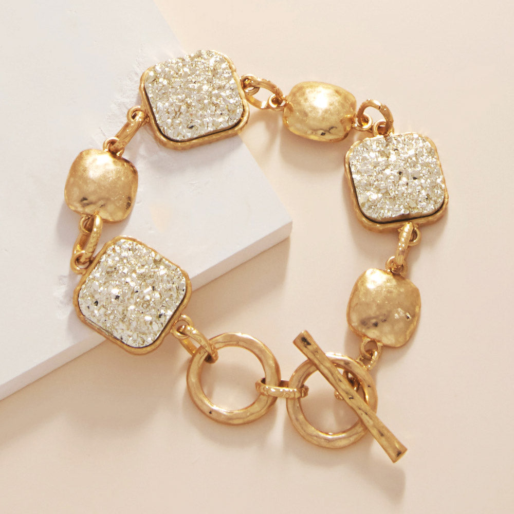 Toggle Gold Studded Bracelet