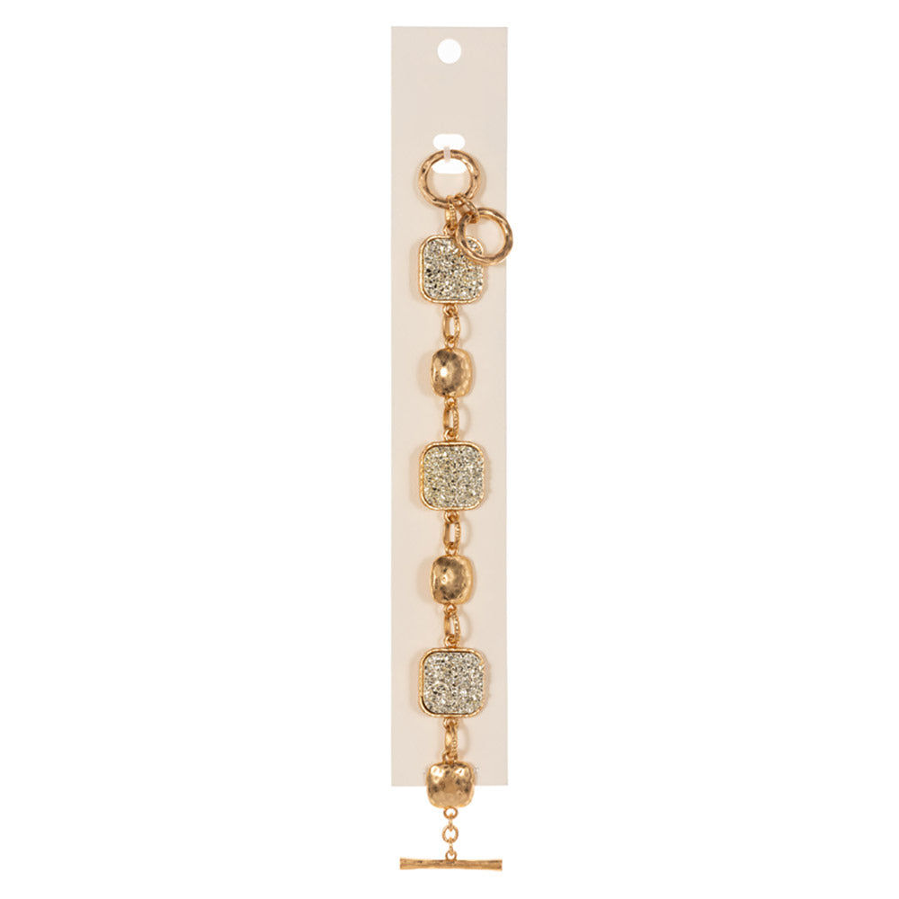 Toggle Gold Studded Bracelet